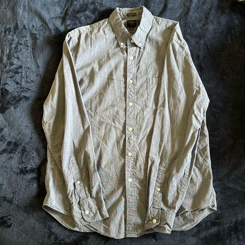 J.Crew long sleeve dress polo shirt